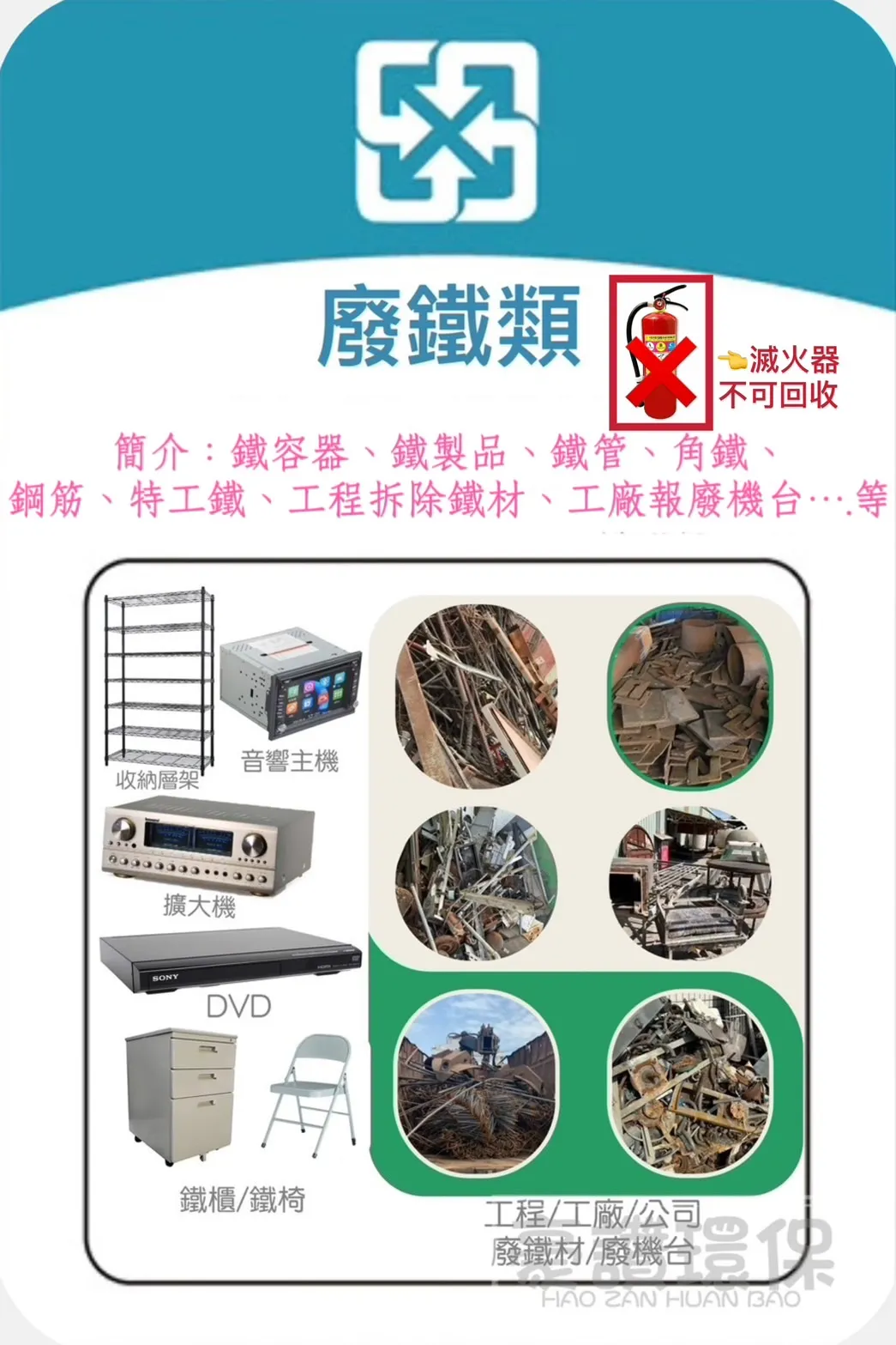 豪讚有回收的回收物大約可分為哪11項分類?